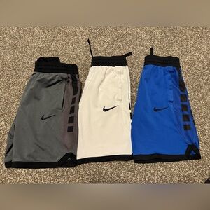 Nike Kids' Shorts Trio - Gray, White, Blue